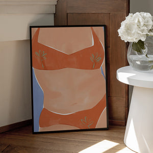 Tablou înramat „Bikini Babe” de Ivy Green Illustrations