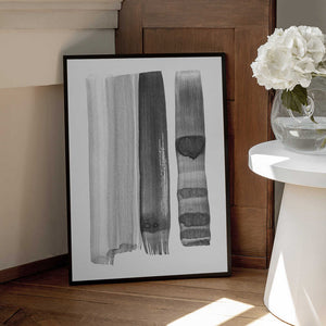 Tablou înramat „Monochrome Strokes” de Shot by Clint