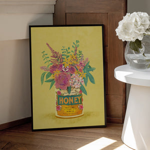 Tablou înramat „Flowers In a vintage Honey Can” de Raissa Oltmanns