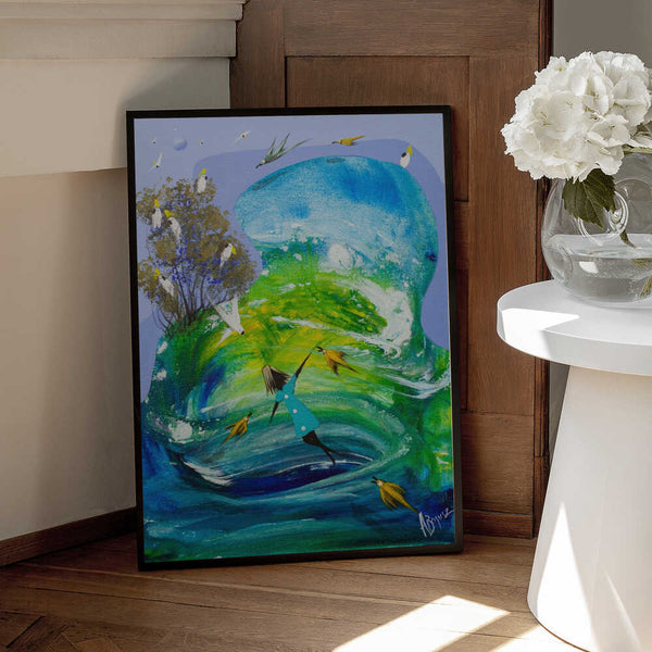 Tablou înramat „A new beginning” de Adam Bogusz