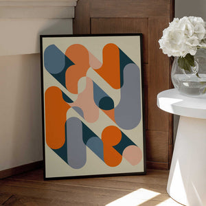 Tablou înramat „Geometrics 2” de Jazzberry Blue