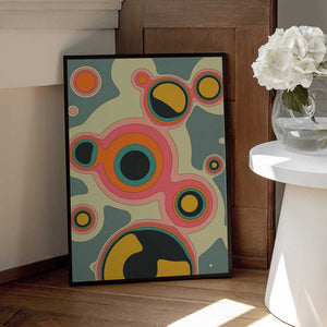 Tablou înramat „Fluid Geometrics 2” de Jazzberry Blue