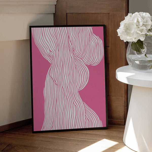 Tablou înramat „Flowing Curves” de Treechild