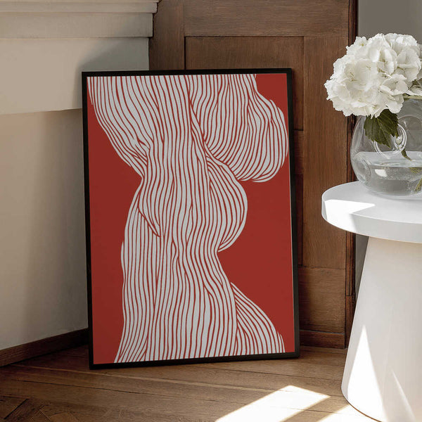Tablou înramat „Flowing Contours” de Treechild