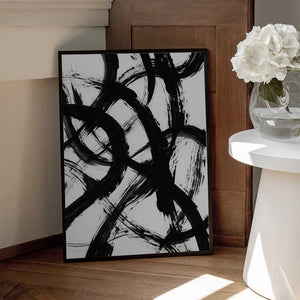 Tablou înramat „Abstract Brush Strokes 98X” de Mareike Böhmer