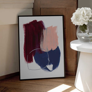 Tablou înramat „Abstract Brush Strokes 10x 300dpi” de Mareike Böhmer