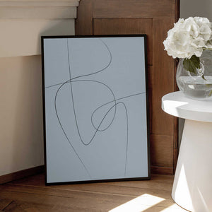 Tablou înramat „Blue Abstract” de Oju Design