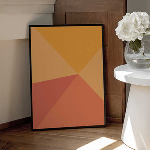 Tablou înramat „Four Triangles” de Oju Design