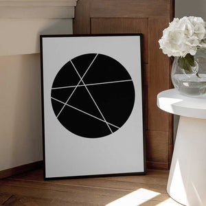 Tablou înramat „Circle Line” de Oju Design