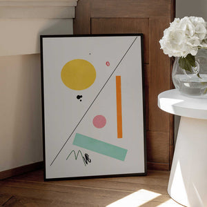 Tablou înramat „Geoz” de Oju Design