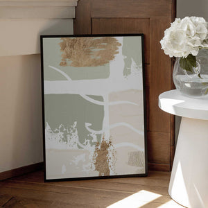 Tablou înramat „simply green-1” de Sally Ann Moss