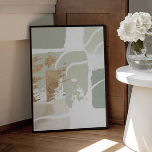 Tablou înramat „simply green-2” de Sally Ann Moss