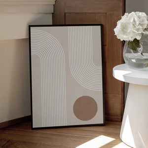 Tablou înramat „Beige Arc Poster” de Elena Ristova