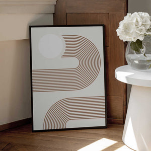 Tablou înramat „Beige Arc Poster” de Elena Ristova