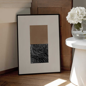 Tablou înramat „Geometric and Organic Shapes” de Elena Ristova