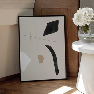 Tablou înramat „Graphic Shapes and Lines Poster” de Elena Ristova