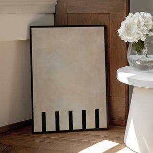 Tablou înramat „Beige Geometric Painting” de Elena Ristova