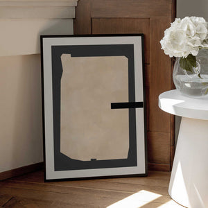 Tablou înramat „Abstract Beige Painting” de Elena Ristova