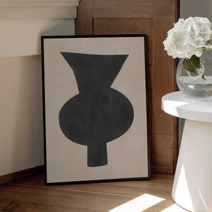 Tablou înramat „Abstract Vase Silhouette” de Elena Ristova