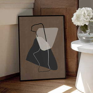 Tablou înramat „Abstract Silhouette” de Elena Ristova