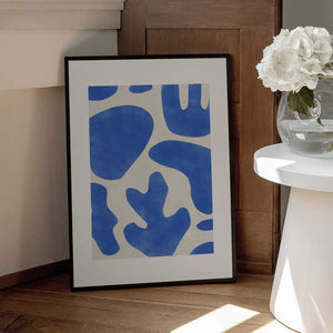 Tablou înramat „Blue Abstractions” de Elena Ristova