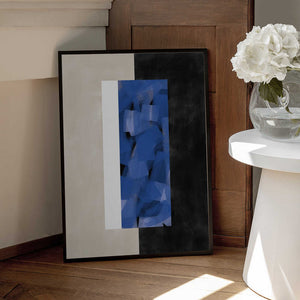 Tablou înramat „Blue Block Essence” de Elena Ristova