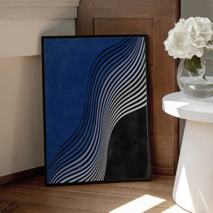 Tablou înramat „Waves of Contrast” de Elena Ristova