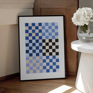 Tablou înramat „Checker Board Blues” de Elena Ristova