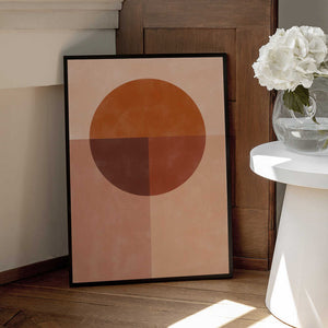 Tablou înramat „Earth Tones Balance” de Elena Ristova