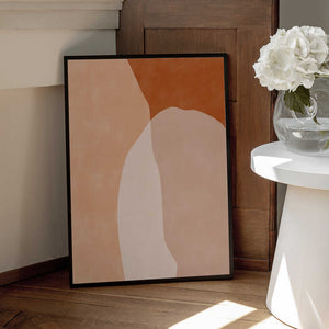 Tablou înramat „Earthy Layers” de Elena Ristova