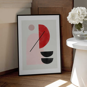 Tablou înramat „Geometric Shapes In A Minimalist Style” de Elena Ristova
