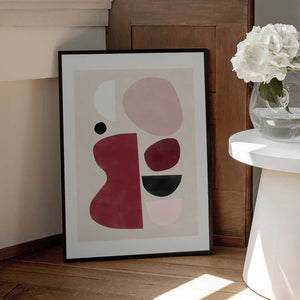 Tablou înramat „Abstract Geometric Shapes” de Elena Ristova