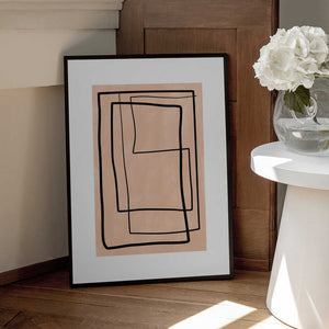 Tablou înramat „Geometric Elegance” de Elena Ristova
