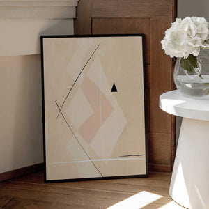 Tablou înramat „Geometric Shapes And Intersecting Lines” de Elena Ristova