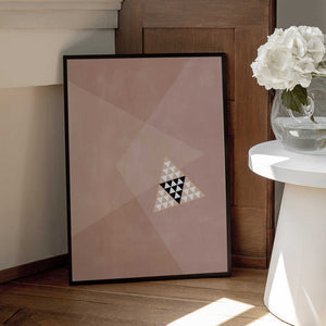 Tablou înramat „Geometric Design With A Central Triangular Pattern” de Elena Ristova