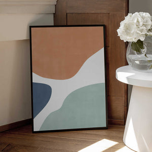 Tablou înramat „Colorful Curves” de Elena Ristova