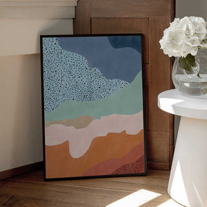 Tablou înramat „Colorful Flowing Shapes” de Elena Ristova