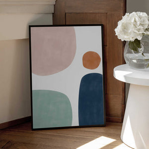 Tablou înramat „Shapes and Hues” de Elena Ristova