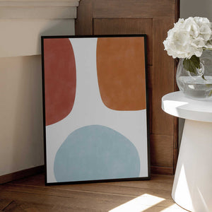Tablou înramat „Colorful Three Organic Shapes” de Elena Ristova