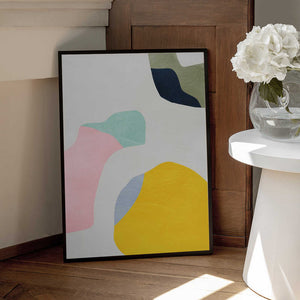 Tablou înramat „Pastel Minimal shapes” de Ana Rut Bre