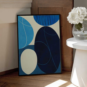Tablou înramat „Shapes Play3 3blue” de Ana Rut Bre