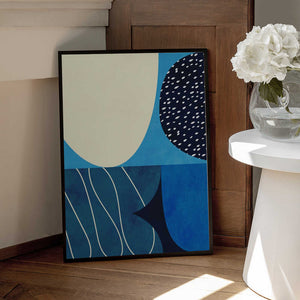 Tablou înramat „Shapes Play3 2blue” de Ana Rut Bre