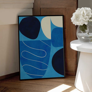 Tablou înramat „Shapes Play3 1blue” de Ana Rut Bre