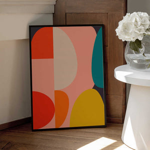 Tablou înramat „Mid Century Pastel 14” de Ana Rut Bre