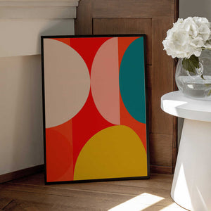 Tablou înramat „Mid Century Pastel 13” de Ana Rut Bre