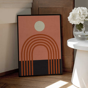 Tablou înramat „Geo Shapes Fall 21 Arc” de Ana Rut Bre