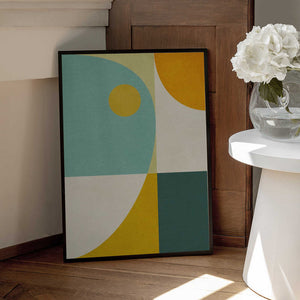 Tablou înramat „Rainbow Plus Shapes10” de Ana Rut Bre