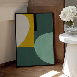 Tablou înramat „Rainbow Plus Shapes1” de Ana Rut Bre