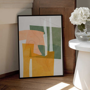Tablou înramat „Nature Friendly Terracotta 8 Aquarell Kopie” de Ana Rut Bre