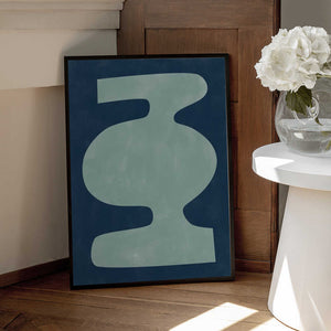 Tablou înramat „Abstract Vessel Silhouette” de Elena Ristova